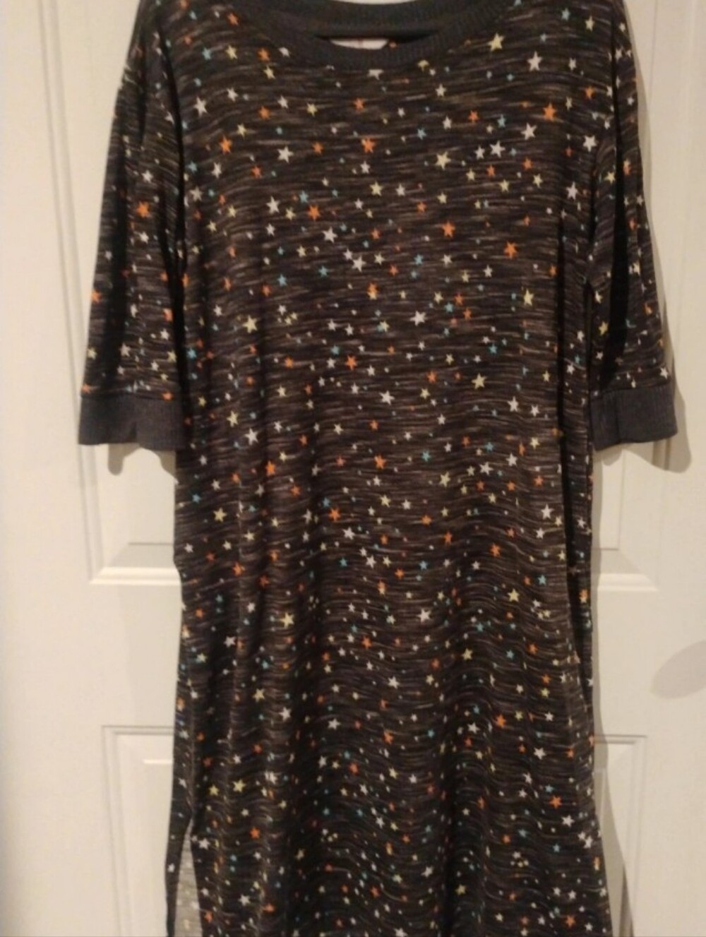 Secret Treasures Grey Star Lounge Pajama Dress S (4-6)